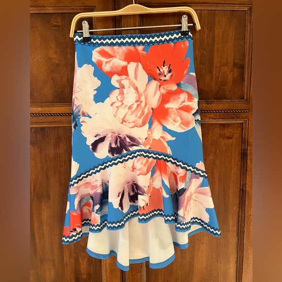 Jealous Tomato Dresses & Skirts - Jealous Tomato | blue floral high-low skirt | Size S | Like New